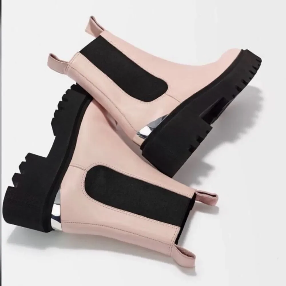 NEW in Box Maje Rose Pale Platform Chelsea Boot 39